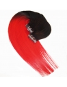 1/Rihanna Red, Ombre Asian, Tape 4 cm, 50 cm langt, luksus remy hair extension