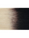 60/1 Lysestblond/Sort Ombre luksus hotfusion, 50 cm langt