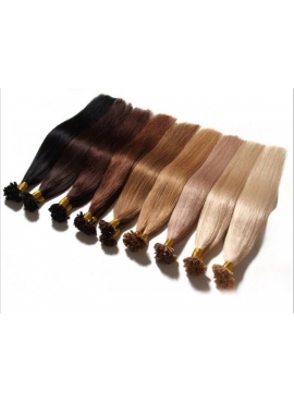 25 totter luksus Remy hair extension til hotfusion, 60 cm langt, Vælg farve