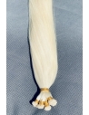 Ice blond håndsyet trense, Unique luxury, 50 cm langt, 100 gram hår