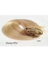 1001 Platin Blond, Luksus Clip in Remy hår, 100 gram af 8 baner plus clips